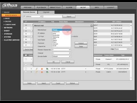 How to Add an Axis Camera to a Dahua NVR