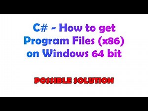 C# - How to get Program Files (x86) on Windows 64 bit