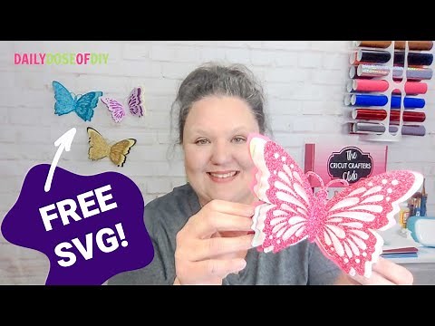 🦋 Easy 3D Paper Butterfly Craft with Your Cricut