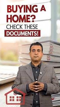 Buying a Home? Check These Documents! #youtubeshorts
