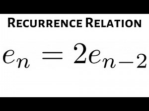 Solving a Second Order Linear Homogeneous Recurrence Relation e_n = 2e_(n-2) with Initial Conditions