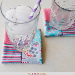 10-Minute Folded Fabric Coasters