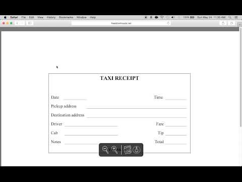 How to Write a Taxi Receipt Form | PDF Template