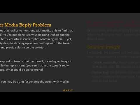 Solving the Twitter Media Reply Issue: A Guide for Python and Tweepy Users