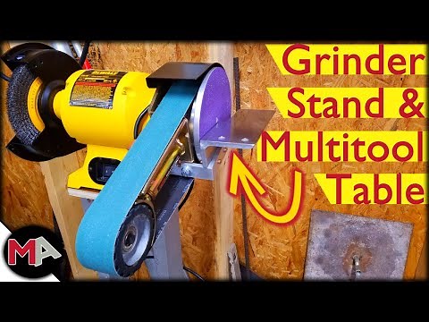 Custom Bench Grinder Stand and Multitool Table
