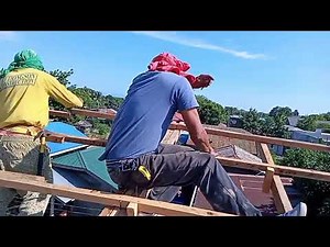 How to setup wood trusses preparation for roofing