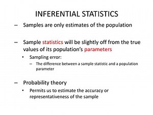 INFERENTIAL STATISTICS - SlideServe