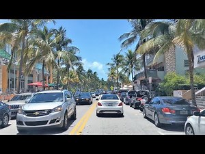 Driving Downtown - Miami's South Beach 4K - USA