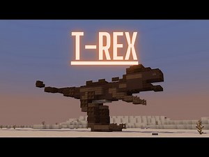 Minecraft: How to build a Dinosaur in Minecraft (T-Rex) Minecraft Dinosaur Tutorial
