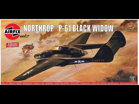 Airfix 1/72nd scale Northrop P-61B Black Widow build