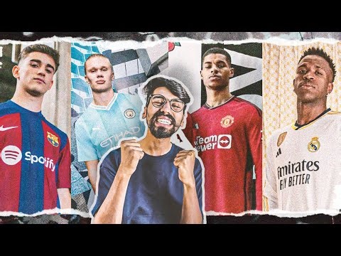 Reaction to NEW FOOTBALL 2023/24 JERSEY/ KITS | Ft. Real Madrid, Manchester united | Divyansh
