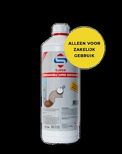 SUPER Professionele Ontstopper 1L - 96% Zwavelzuur | SuperCleaners