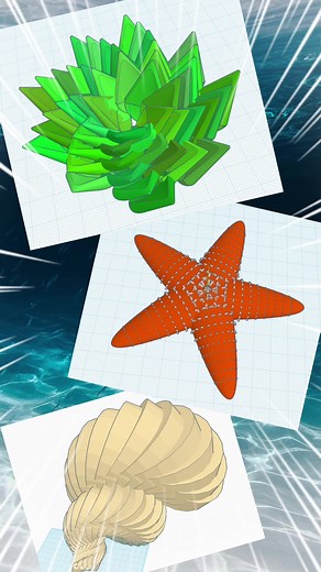 1.2K views | Check out the most recent nature-themed Tinkercad Codeblocks designs created by @di_joseantoniosv including a succulent, starfish, and shell.  ⭐   https://www.tinkercad.com/users/a1z2rjjSnZV?category=codeblocks&sort=latest&view_mode=default #MadeWithTinkercad #BlockCode #Codeblocks | Tinkercad | Facebook