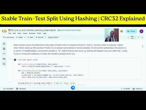 Stable Train–Test Split Using Hashing CRC32 Explained