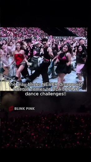 I was genuinely surprised to see how many blinks knew the dance perfectly 🤩 #blackpink #블랙핑크