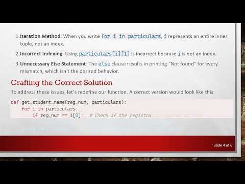 Mastering Python: Finding Student Names Using Tuples