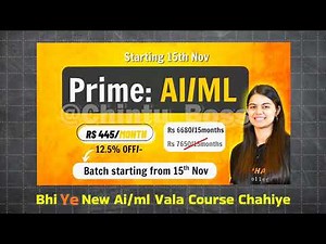 Apna College New Prime AI/ML Batch Course Download |Free aiml , Sigma 10 Course Download Telegram