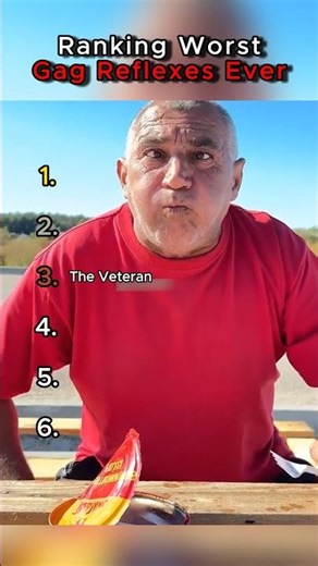 Ranking Worst Gag Reflexes Ever #shorts