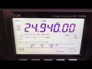 IC-7410 - Listening Beacon signal and ham