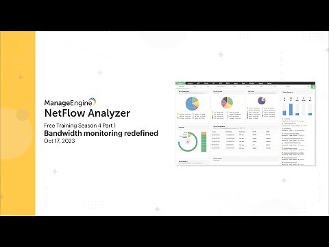 Bandwidth monitoring redefined - NetFlow Analyzer Free Training Season 4 Part 1 GMT, 2023