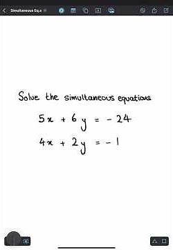 Solving A Linear Simultaneous Equations Question | GCSE & A Level Maths Revision #math #gcse #alevel