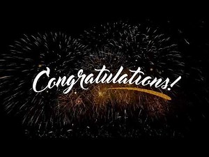 Congratulations Fireworks