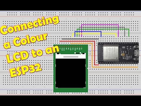 Connecting Colour LCD to ESP32 (SPI ST7735 driver), TFT, Display, NodeMCU 32