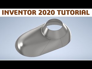 Inventor 2020 Tutorial #166 | 3D Surface loft feature | cadcam tutorial