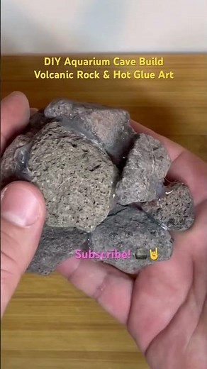 DIY Aquarium Cave Build | Volcanic Rock & Hot Glue Art | Relaxing Crafting Process Part 10