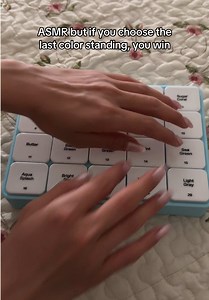 ASMR pick a color game – last color standing to win (visual ASMR)