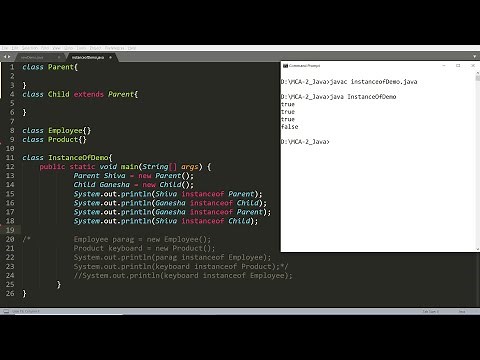 Java - instanceof Operator - with Practical Demonstrations