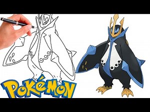 How To Draw EMPOLEON POKEMON #395 | Generation 4
