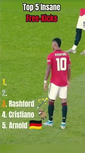 The #1 Free-Kick on this list literally breaks physics! 🤯⚽️ #Shorts