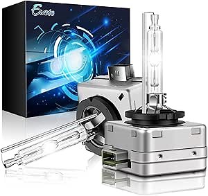 Erato D3S Xenon Fit for 2017-2021 Compass 2014-2021 Grand Cherokee Headlight Bulbs, 6000K 35W Diamond White, High Low Beam 12V Car Replacement Bulbs- Pack of 2