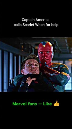 Scarlet Witch vs Vision 😱🔥 | Marvel Civil War #Shorts