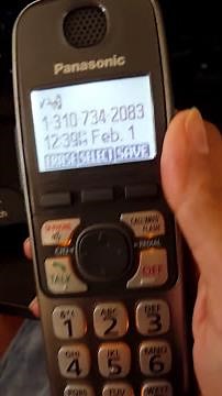 How to block and unblock a phone number on a Panasonic handset and Out of area, Private caller