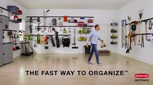 Rubbermaid Garage FastTrack 36" x 12" Shelf Kit, 3-Shelves, Black