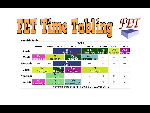Toutes les bases du logiciel FET en 30 minutes
