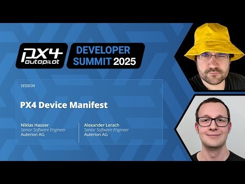 PX4 Device Manifest - Niklas Hauser & Alexander Lerach, Auterion AG
