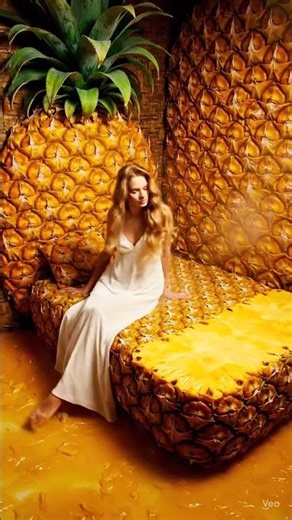 🍍 ASMR Pineapple Bed Escape! #ASMR #Satisfying #OddlySatisfying #ASMRFood #Relaxing