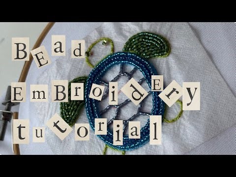 Beginner-Friendly Bead Embroidery Tutorial | Turtle Design + 3 Techniques + Hacks