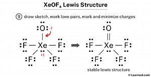 XeOF4 Lewis structure - Learnool