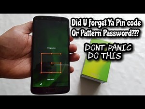 Moto G6 Remove pin Code /Pattern Lock/ Password Security/FingerPrint Lock/Face Recognition Lock