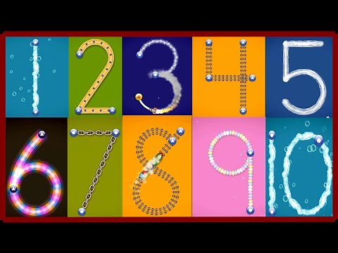 ✿★LetterSchool - Learn to write Letters and Numbers★✿ Numbers 1 to 10 Best app for kids