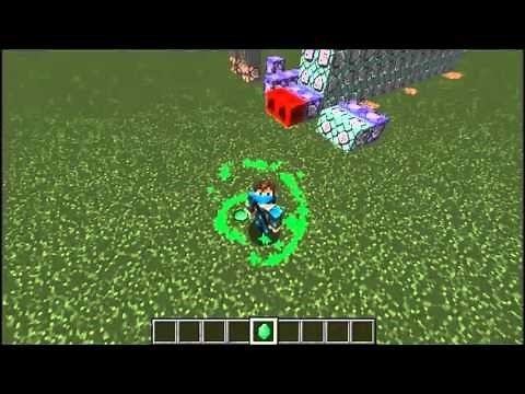 Minecraft - double green spiral Particle effect