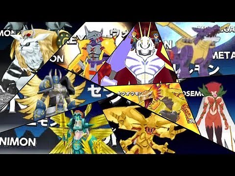 Digimon Adventure PSP - All Digivolutions