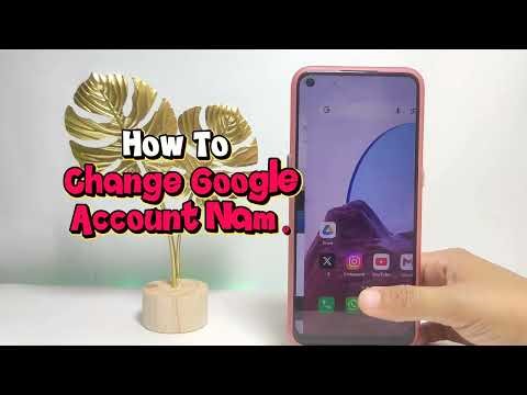 How To Change Google Account Name