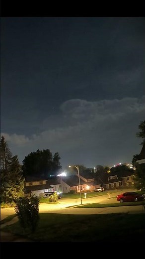 Cumulonimbus Clouds Illuminated by Lightning and the Full Moon #weather #timelapse