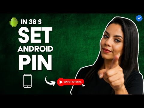 How to SET UP the PIN or PASSWORD of the LOCK SCREEN on Your ANDROID PHONE in 38 S