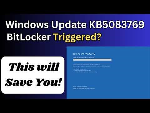 Windows 11 Update KB5083769 Triggering BitLocker | Fix It NOW
